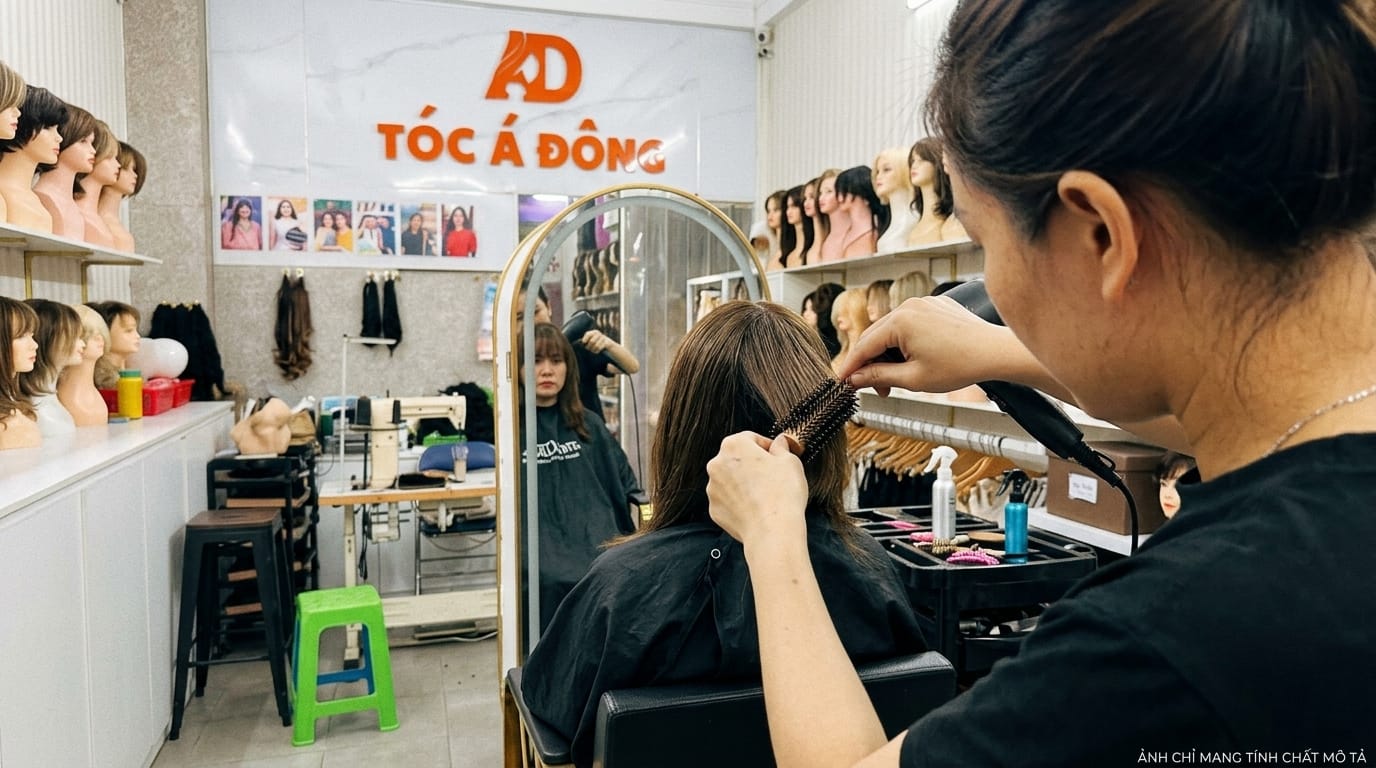 Trải nghiệm cắt tỉa tạo kiểu trực tiếp giúp tóc giả tệp 100% với khuôn mặt