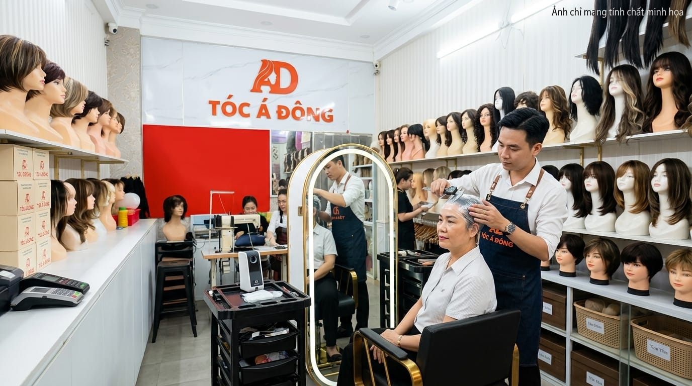 Đặt Làm Tóc Giả Riêng Theo Khuôn Đầu TPHCM Chuẩn Xác | Tóc Á Đông