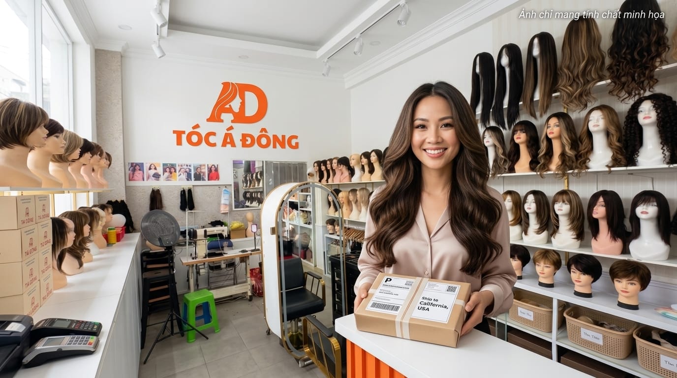 Mua Tóc Kẹp Phím Thật Gửi Sang Mỹ Đảm Bảo Uy Tín | Tóc Á Đông