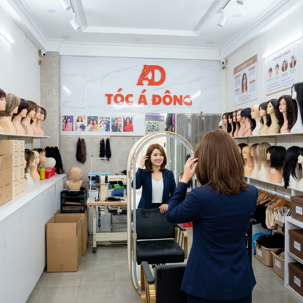 Giải đáp thắc mắc Đội tóc giả có bị rụng tóc thật không