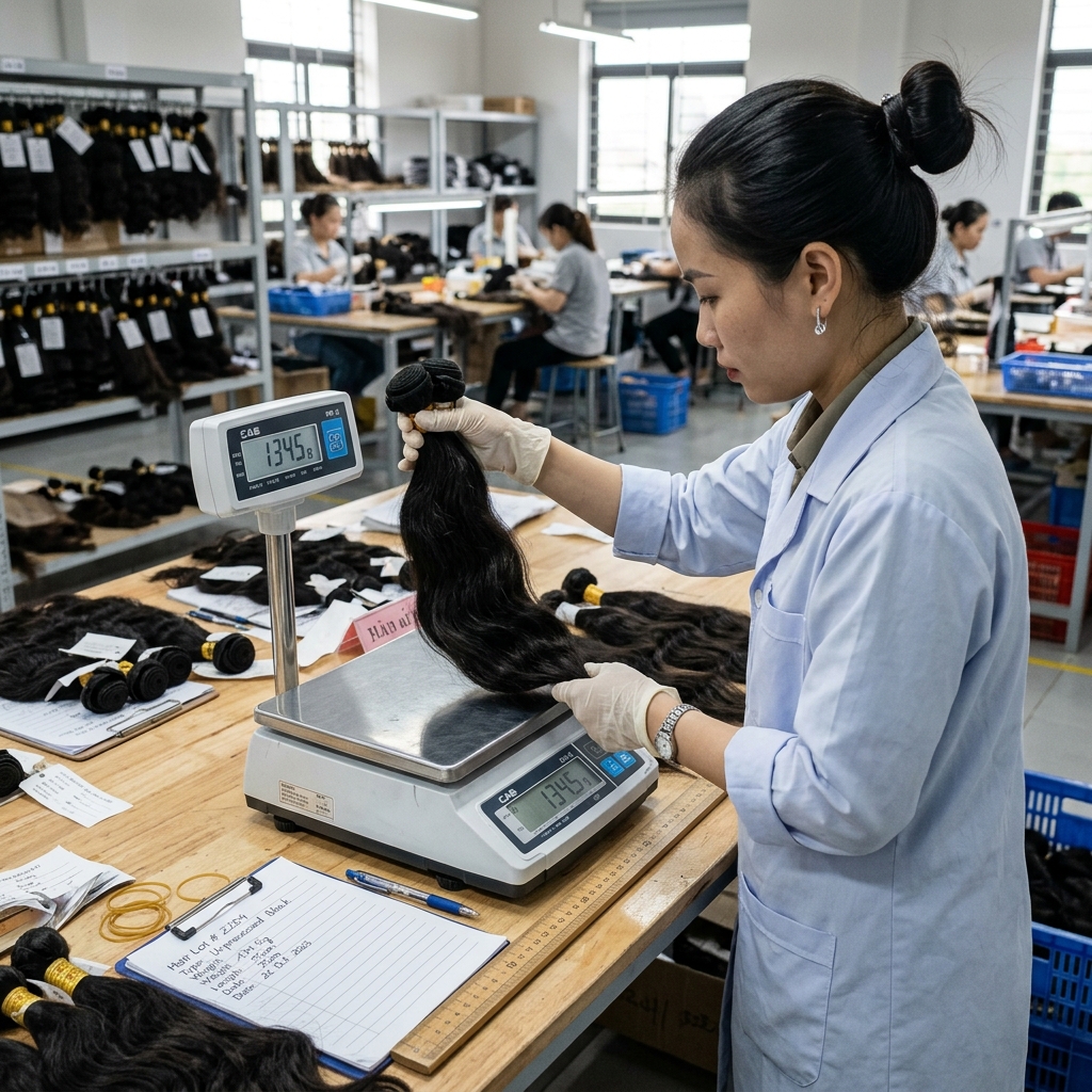 Quá trình cân đo tóc nguyên thủy