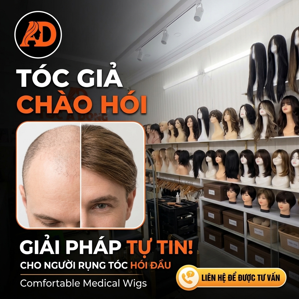 Tóc Giả Cho Người Rụng Tóc Hói Đầu - Tự Tin Tìm Lại Vẻ Đẹp Thanh Xuân