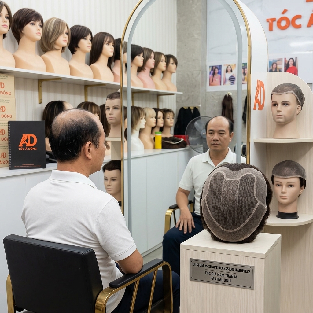 Giải pháp tóc giả hoàn hảo cho nam giới bị hói chữ M