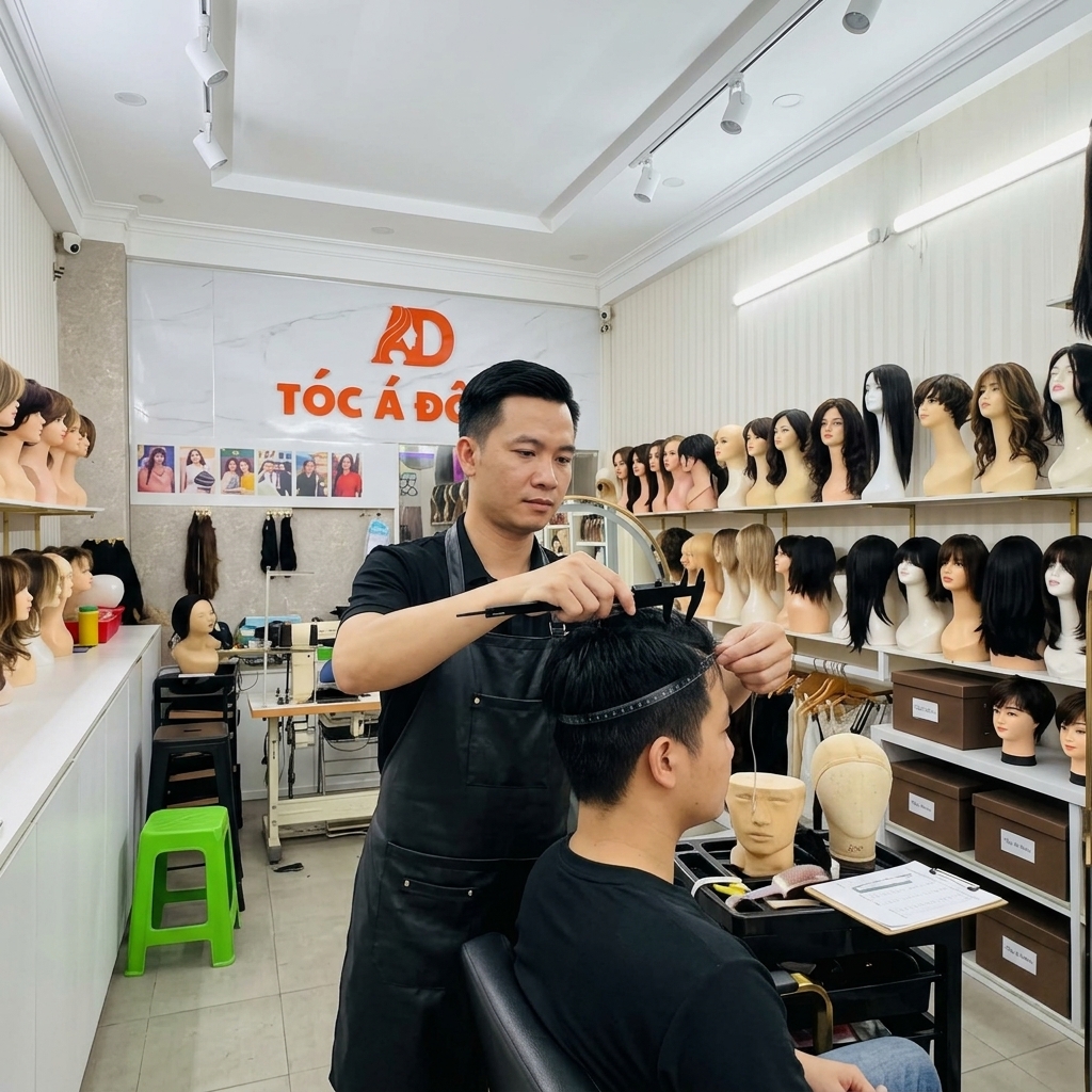 Đặt Làm Tóc Giả Theo Kích Thước Đầu - Trải Nghiệm Đẳng Cấp Cho Quý Ông