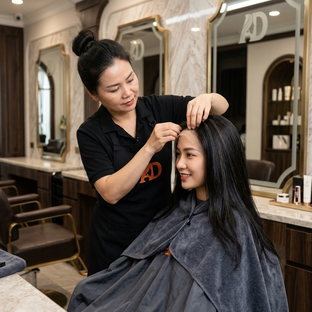 Chuyên gia Tóc Á Đông hỗ trợ khách hàng tận tâm