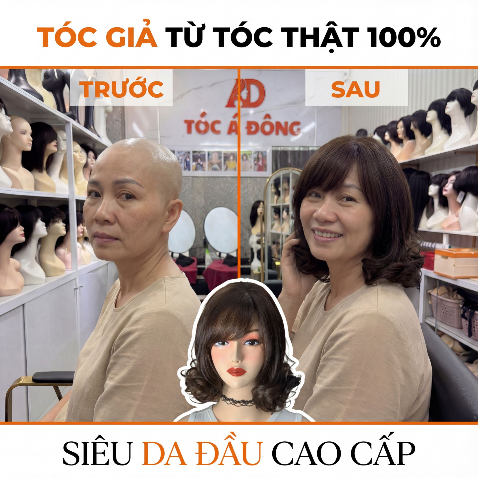 Tóc Lở 30cm Nguyên Đầu Nữ