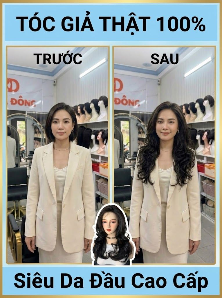 Tóc Dài 60cm Nguyên Đầu Nữ