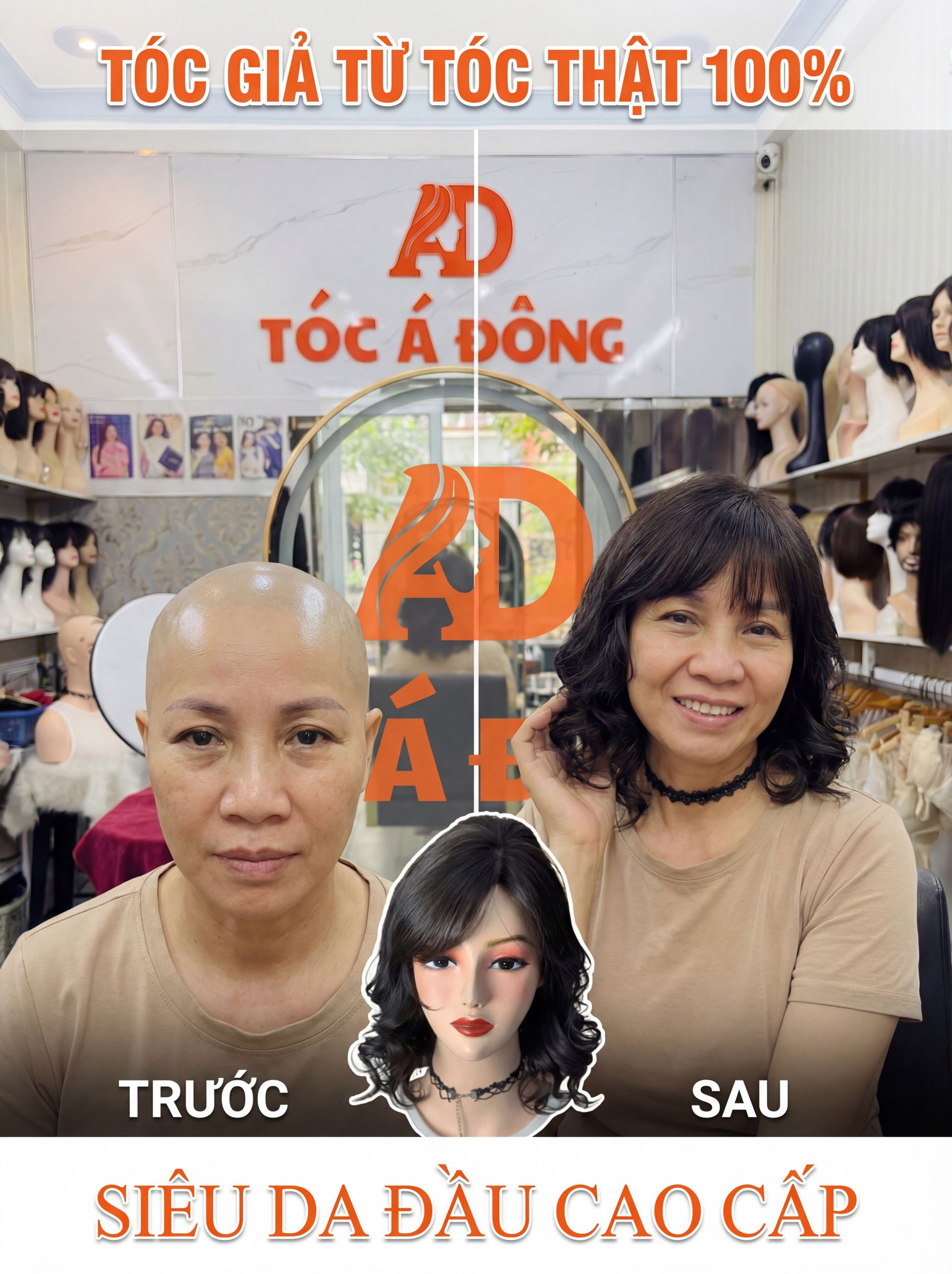 Tóc Lở 30cm Nguyên Đầu Nữ
